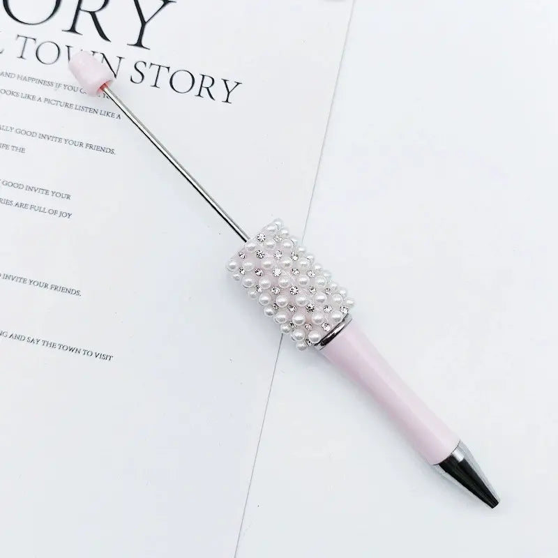 New Style Beadable Pens with Rhinestones and Flatback Pearls Ballpoint Pen