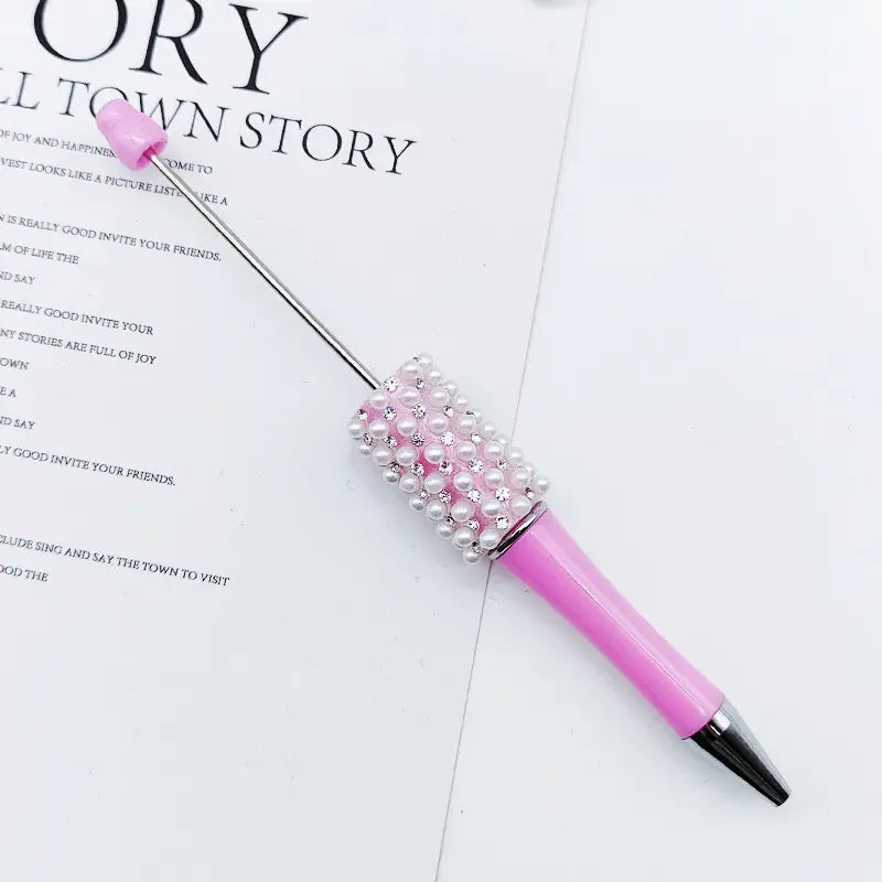 New Style Beadable Pens with Rhinestones and Flatback Pearls Ballpoint Pen