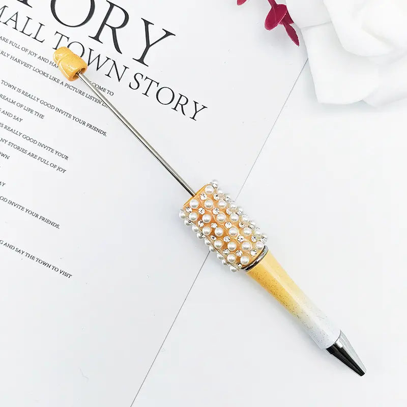 New Style Beadable Pens with Rhinestones and Flatback Pearls Ballpoint Pen