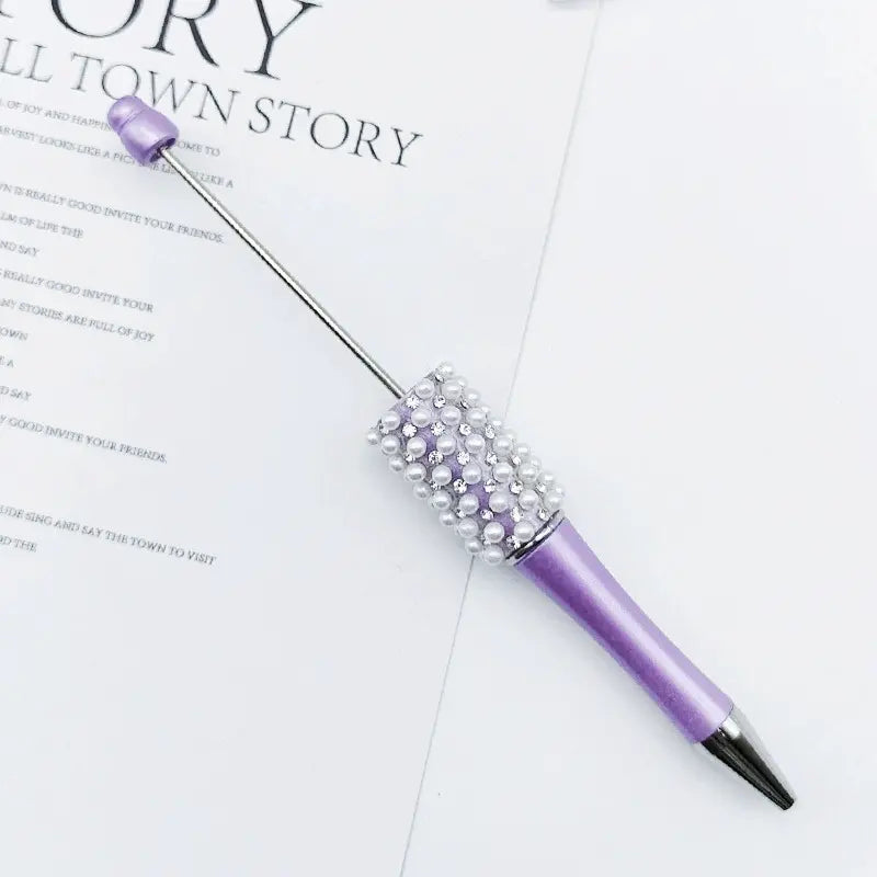 New Style Beadable Pens with Rhinestones and Flatback Pearls Ballpoint Pen