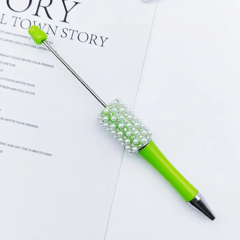 New Style Beadable Pens with Rhinestones and Flatback Pearls Ballpoint Pen