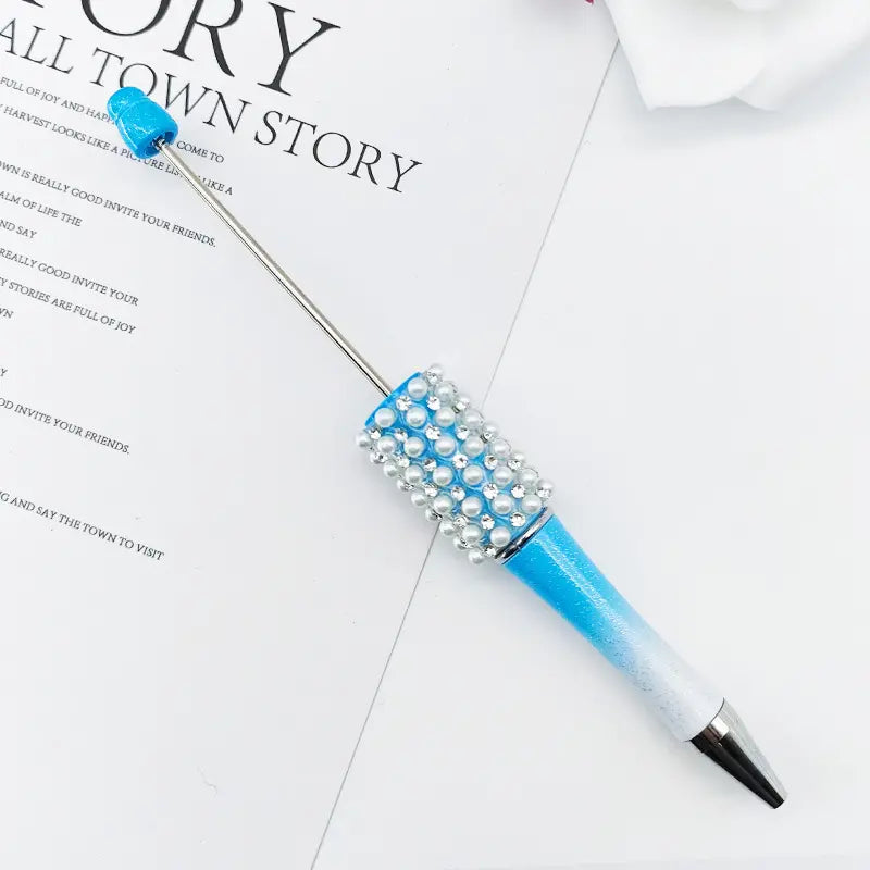 New Style Beadable Pens with Rhinestones and Flatback Pearls Ballpoint Pen