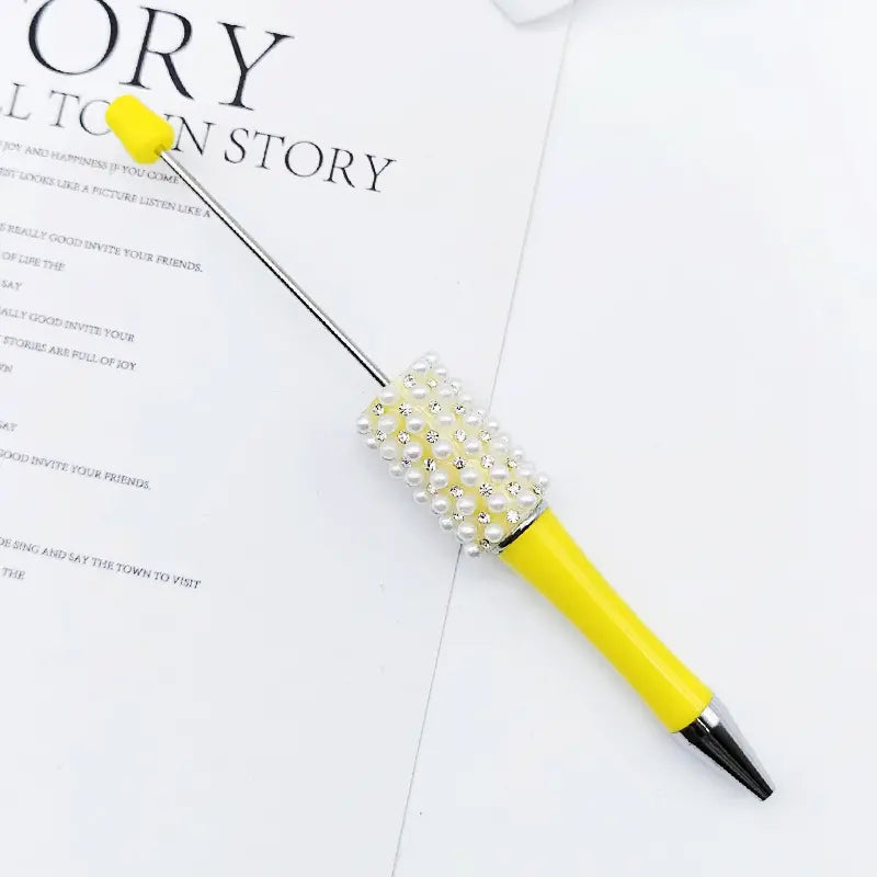 New Style Beadable Pens with Rhinestones and Flatback Pearls Ballpoint Pen