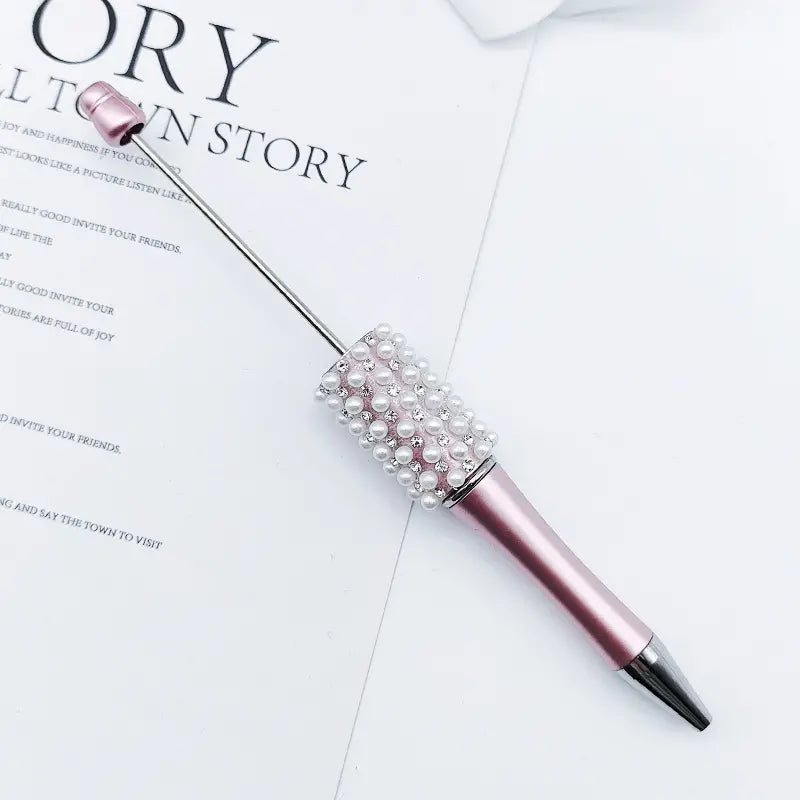 New Style Beadable Pens with Rhinestones and Flatback Pearls Ballpoint Pen