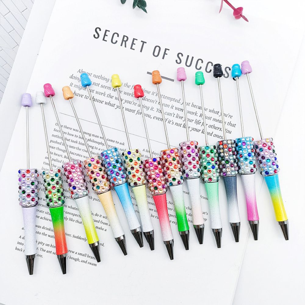 Bling Bling Multicolor Beadable Pens with Diamond and Pearls