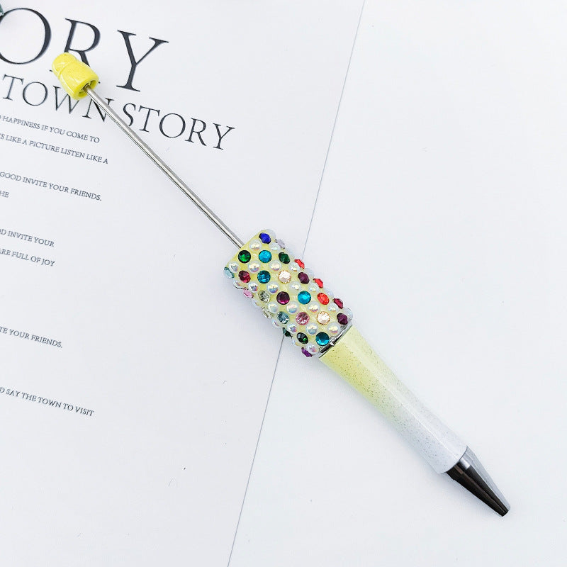 Bling Bling Multicolor Beadable Pens with Diamond and Pearls