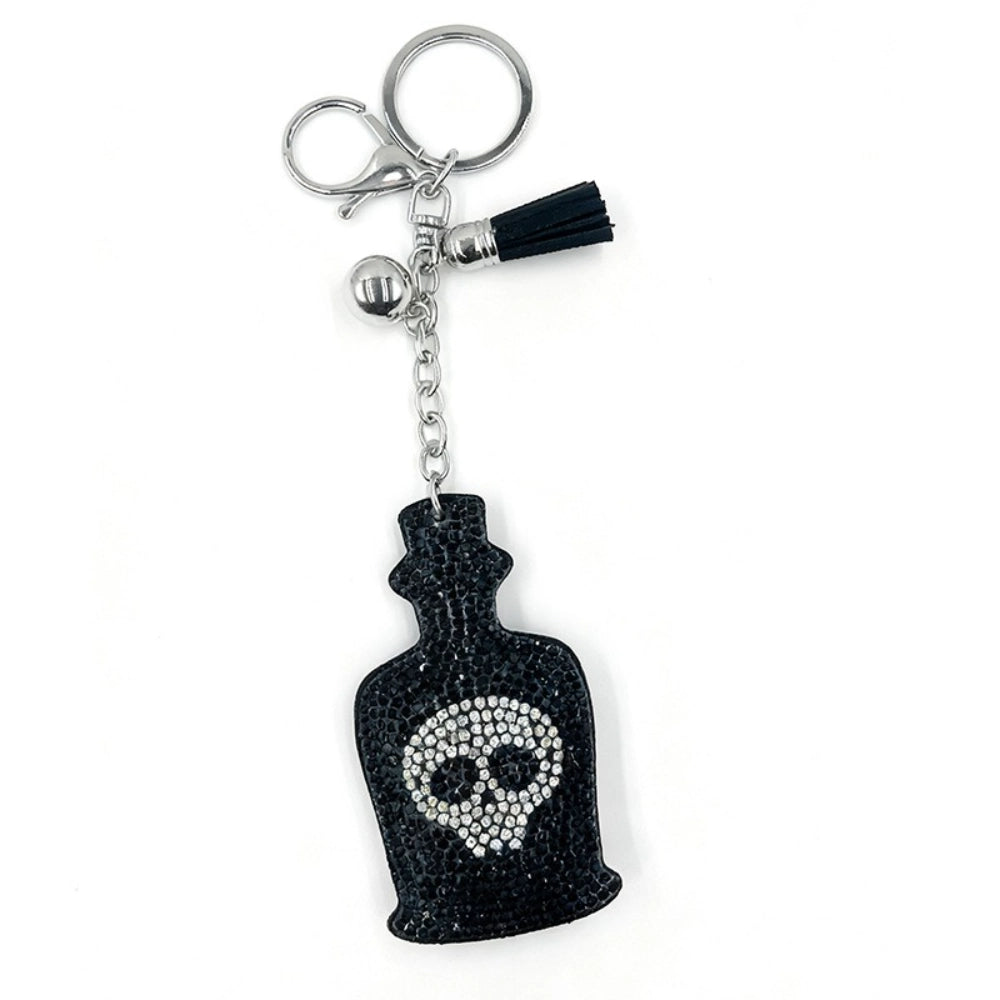 Skeleton Rhinestone Keychain for DIY