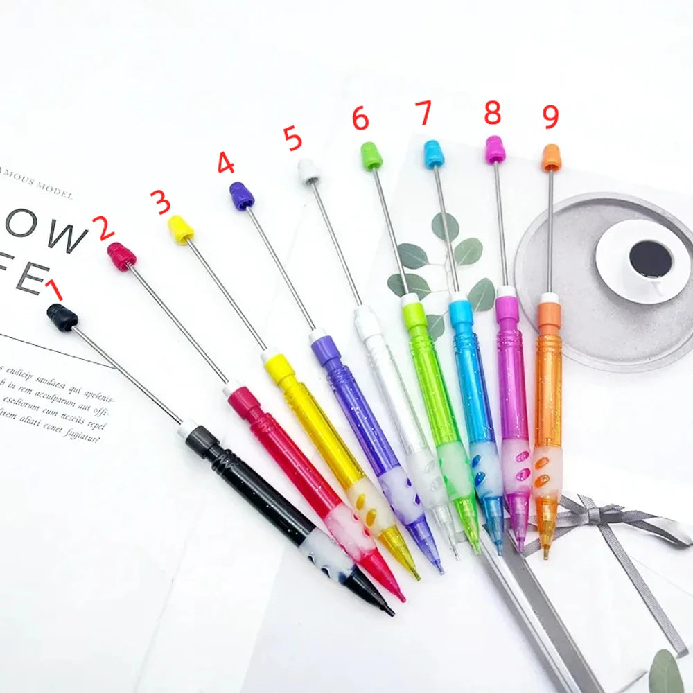 Solid Color with Glitter Plastic Mechanical Pencil Pens