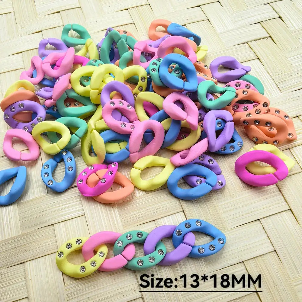 Solid Color with Rhinestone Chain