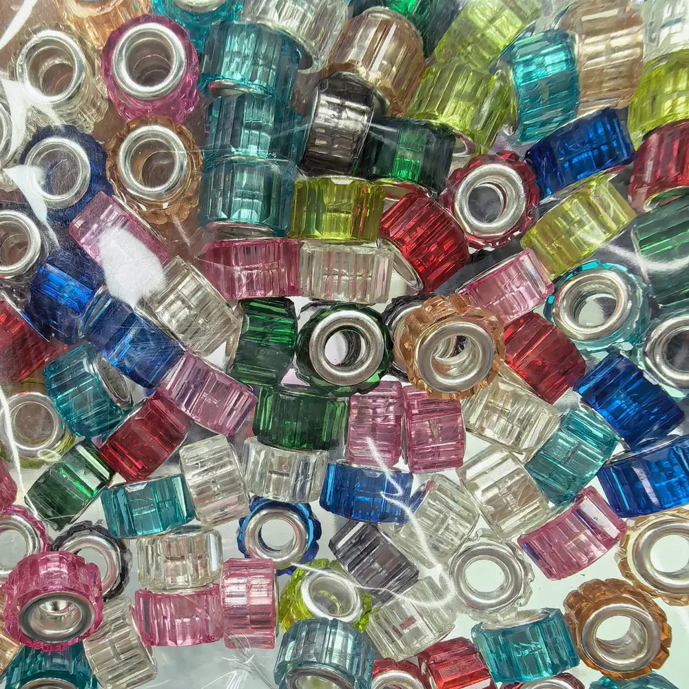 Transparent Solid Color Acrylic Big Hole Spacer