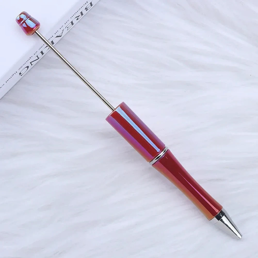 UV Colorful Beadable Plastic Ballpoint Pen for DIY