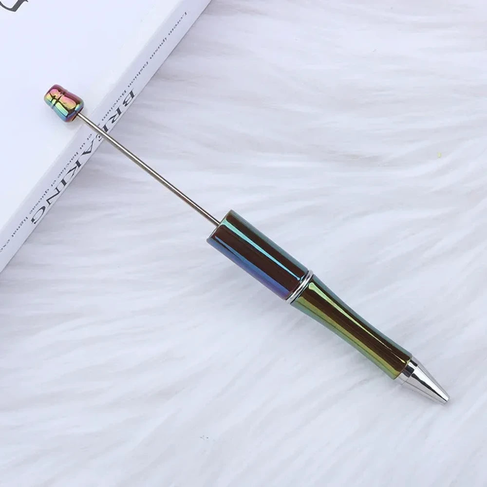 UV Colorful Beadable Plastic Ballpoint Pen for DIY