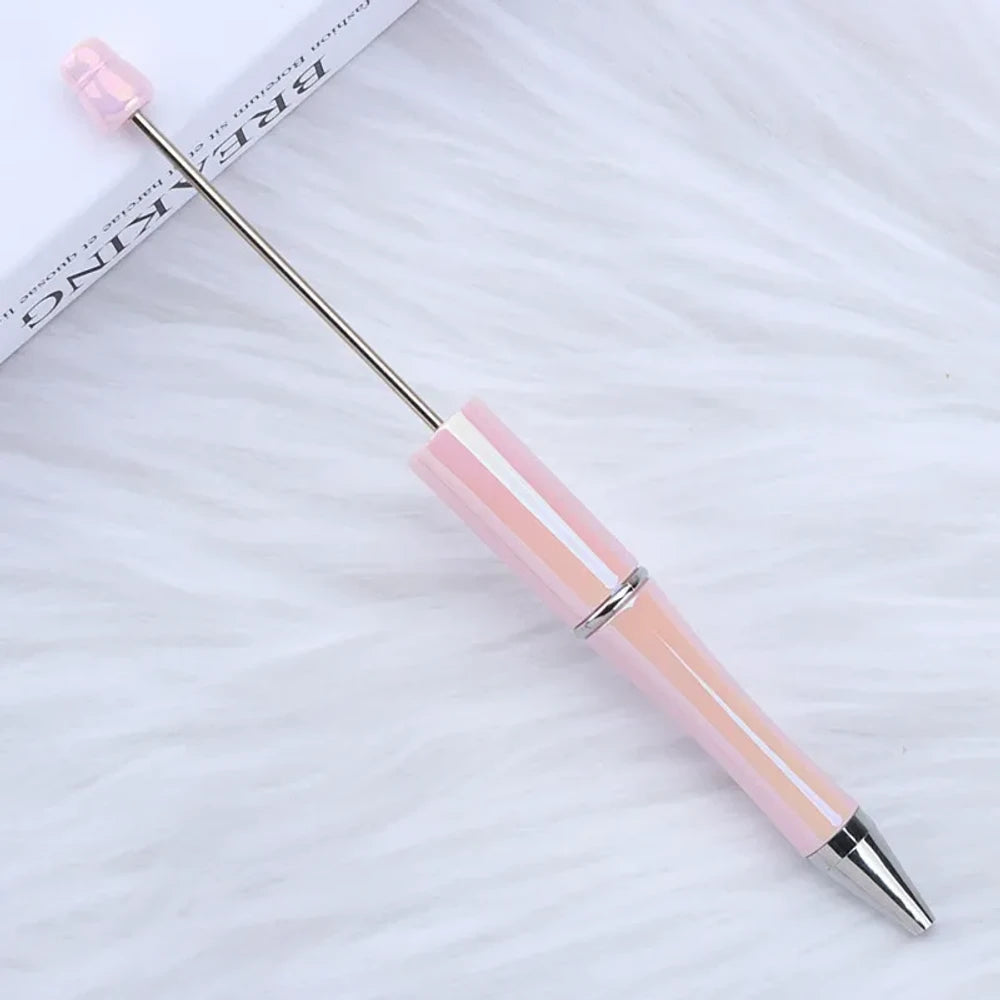 UV Colorful Beadable Plastic Ballpoint Pen for DIY