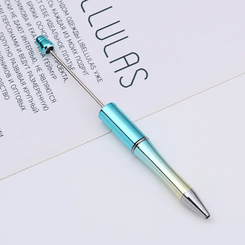 Plastic UV Electroplating Gradient Pen DIY Handmade Beadable Pen