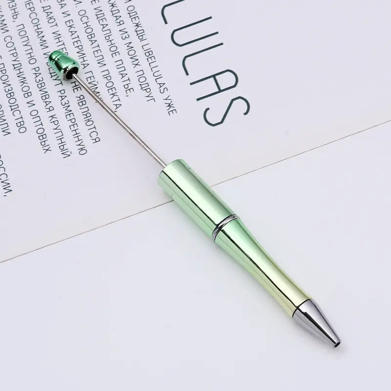 Plastic UV Electroplating Gradient Pen DIY Handmade Beadable Pen