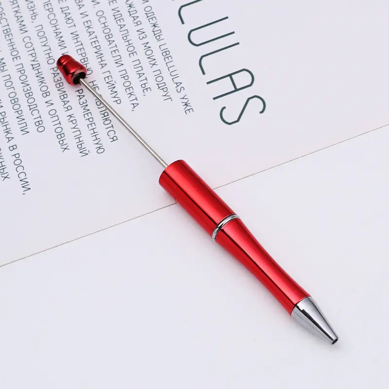 Plastic UV Electroplating Gradient Pen DIY Handmade Beadable Pen