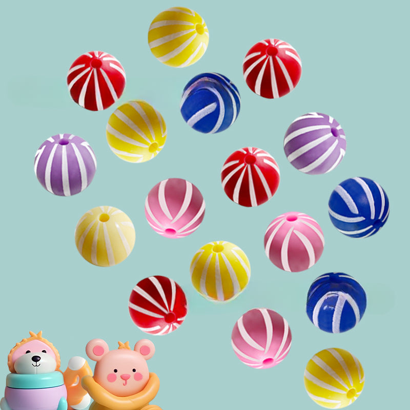 Rainbow Watermelon Silicone Balls-50PCS
