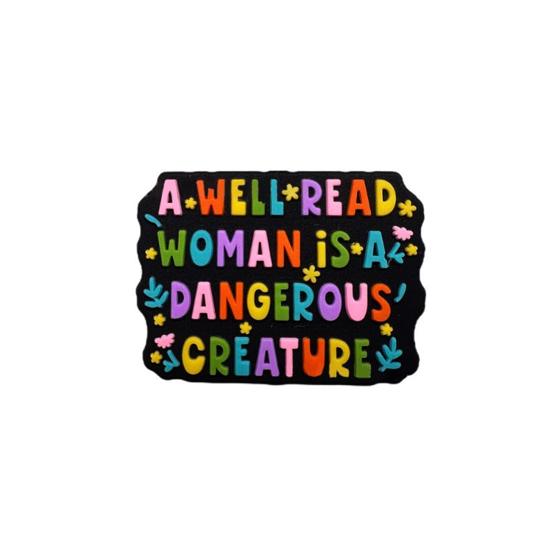 Colorful Creative Letter Graffiti Butterfly Books Beads-10PCS