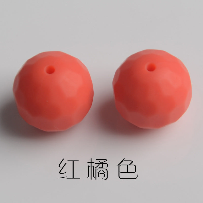 Creative Rhombus Multicolor Silicone Beads-30PCS