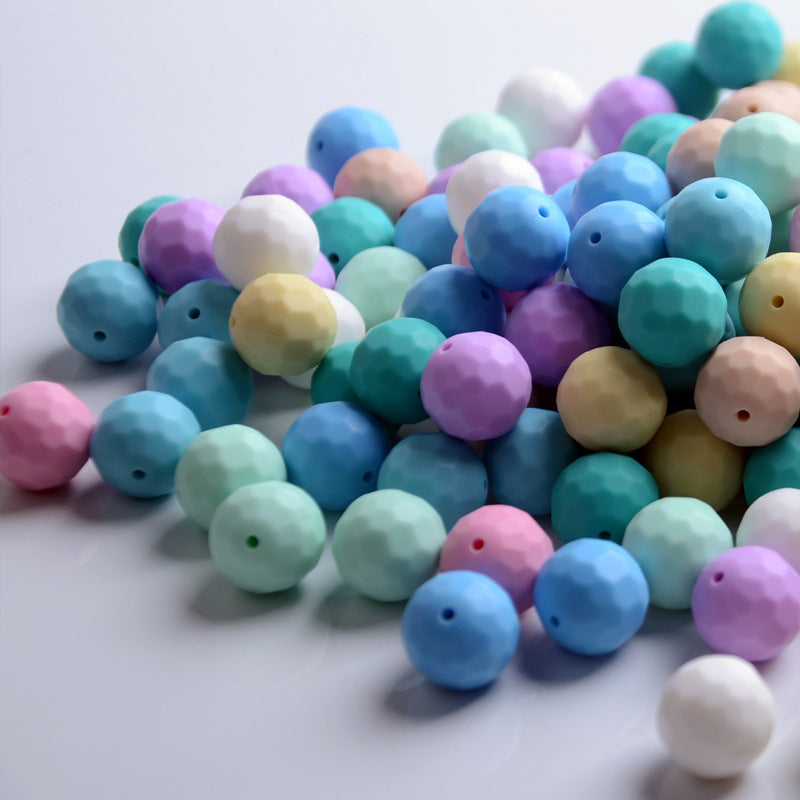 Creative Rhombus Multicolor Silicone Beads-30PCS