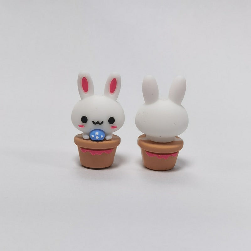 Cute Smiling Potted Bunny Beads-10PCS