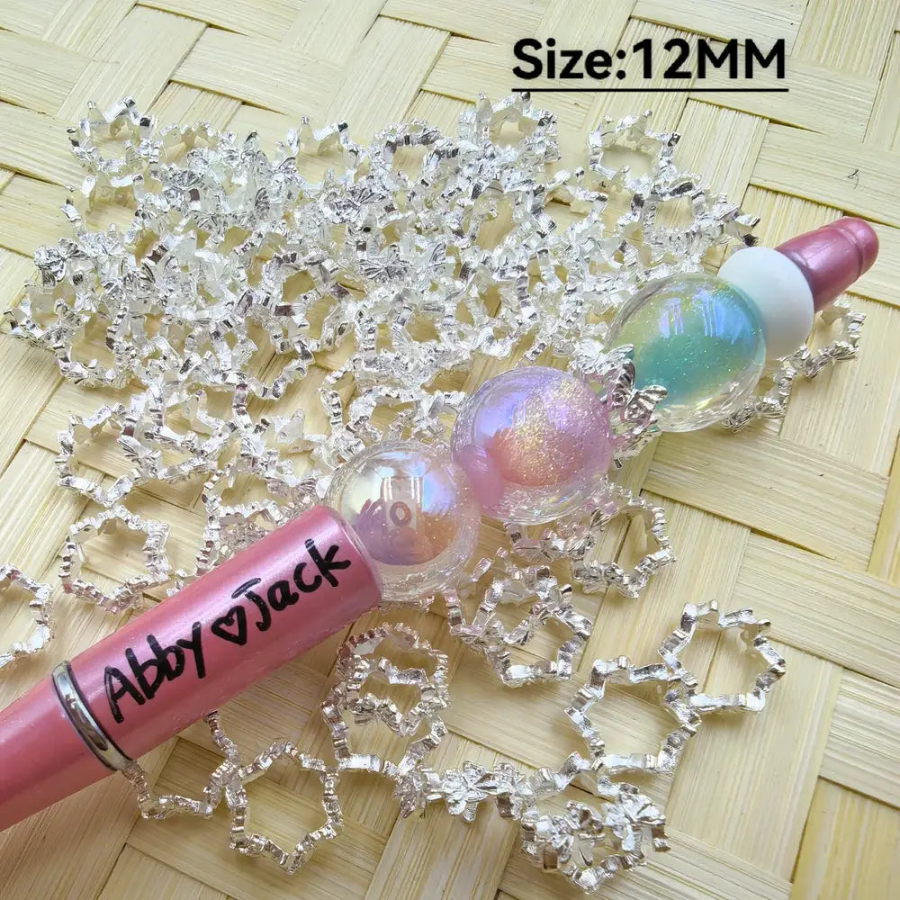 12MM Butterfly Silver Color Metal Spacer