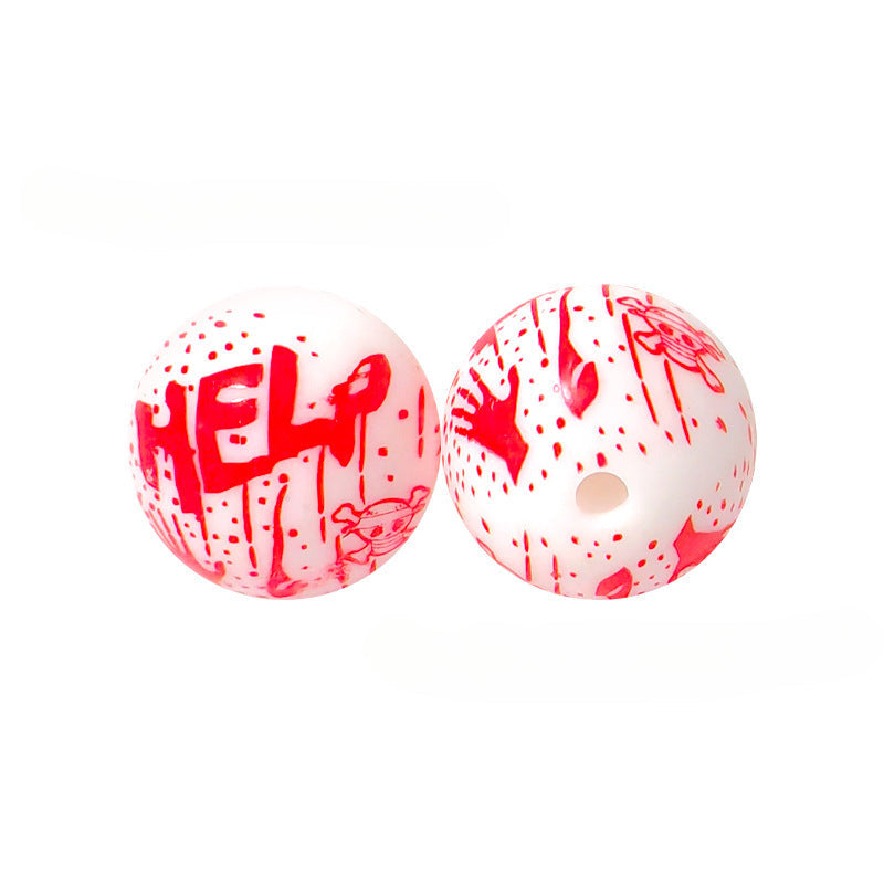 Halloween Silicone Beads DIY Accessories Baby Soothing Teether-50PCS