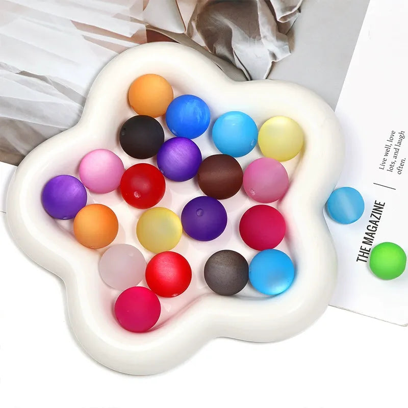 16mm Frosted Cat Eye Acrylic Bead for DIY