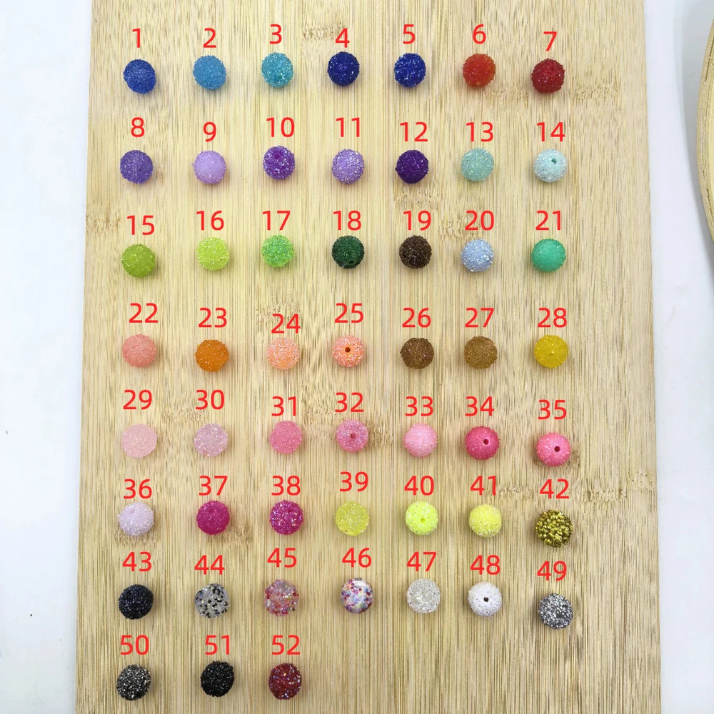 16MM Sugar Beads Sparkling Acrylic Rhinestone Beads