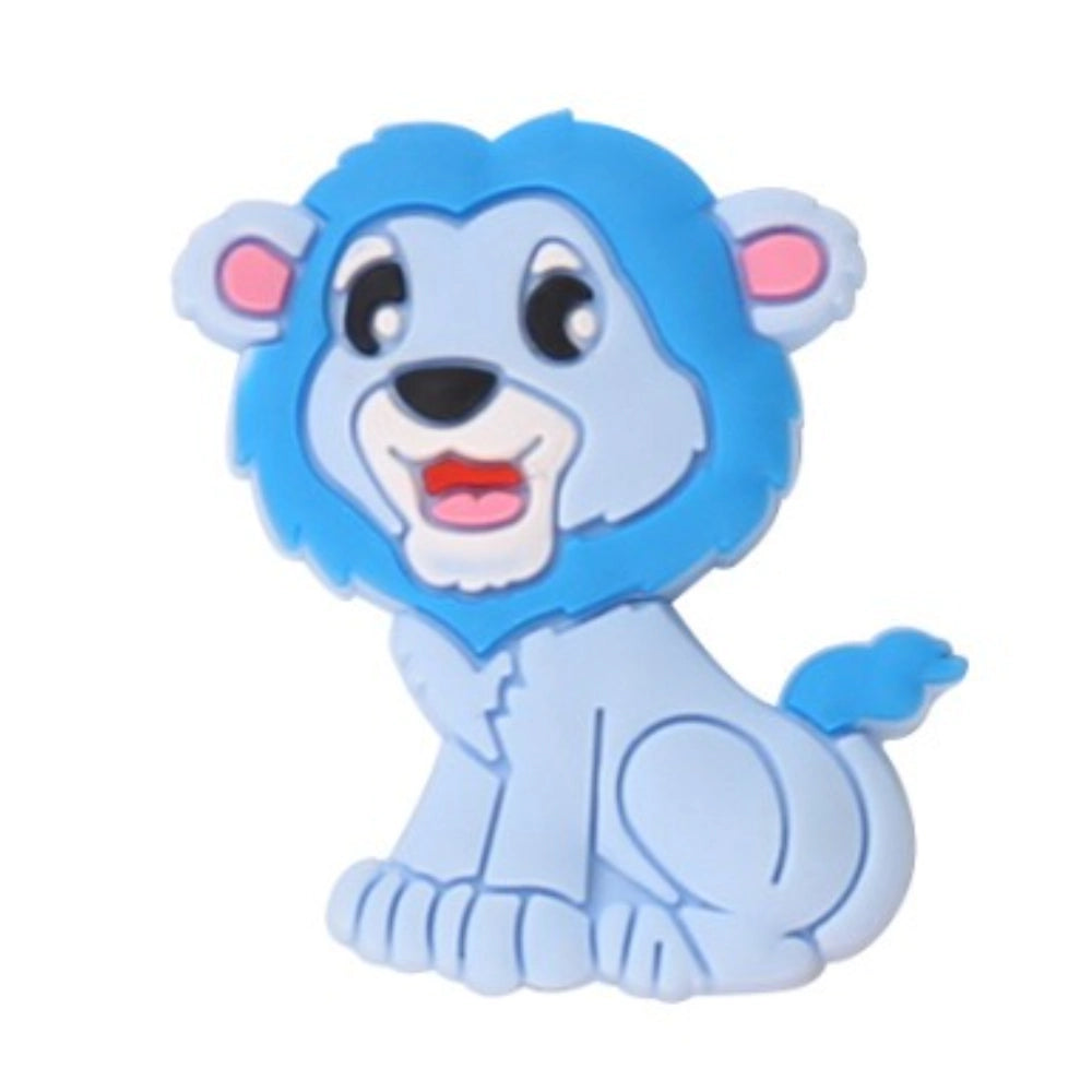 Flatback Lion Silicone Focal Bead | Beadable Pens Keychains Badge