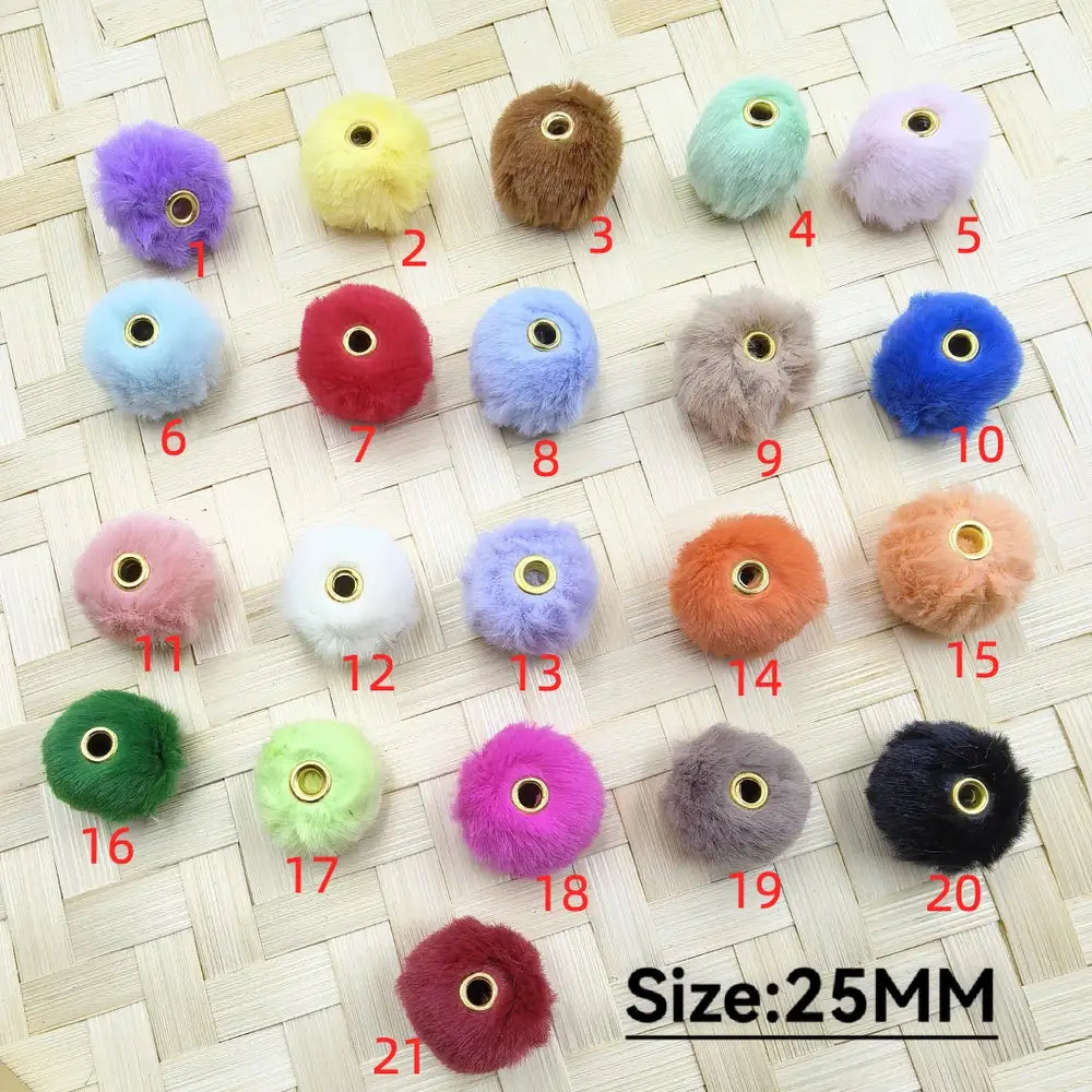 25MM Solid Color Furry Spacer