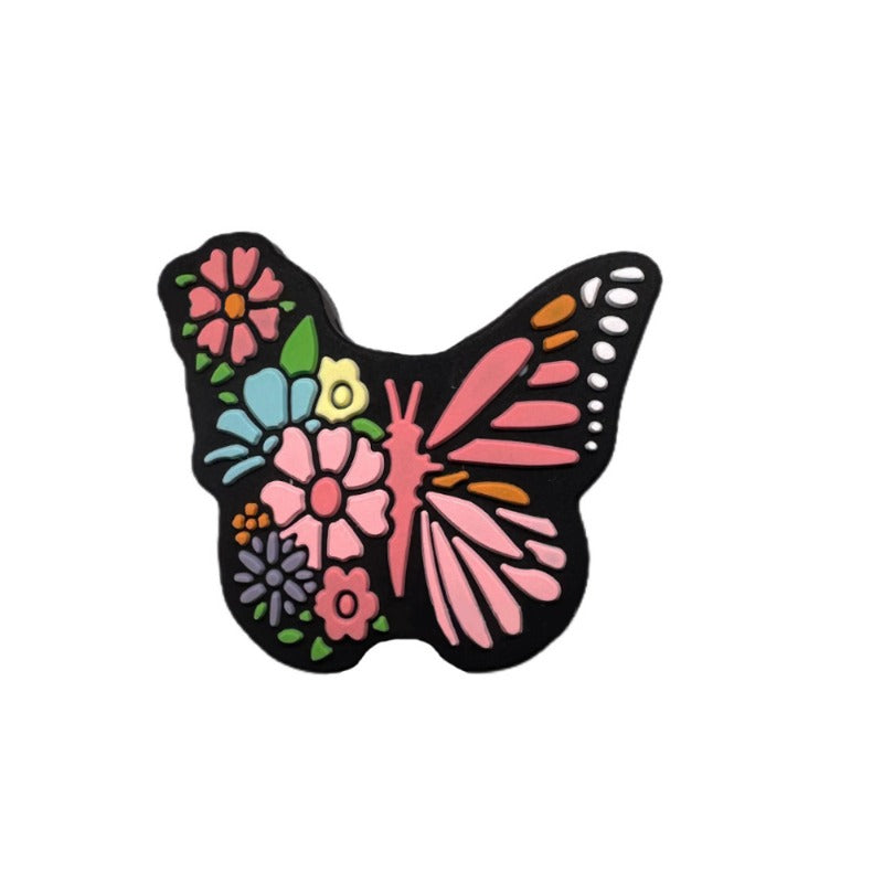 Colorful Creative Letter Graffiti Butterfly Books Beads-10PCS