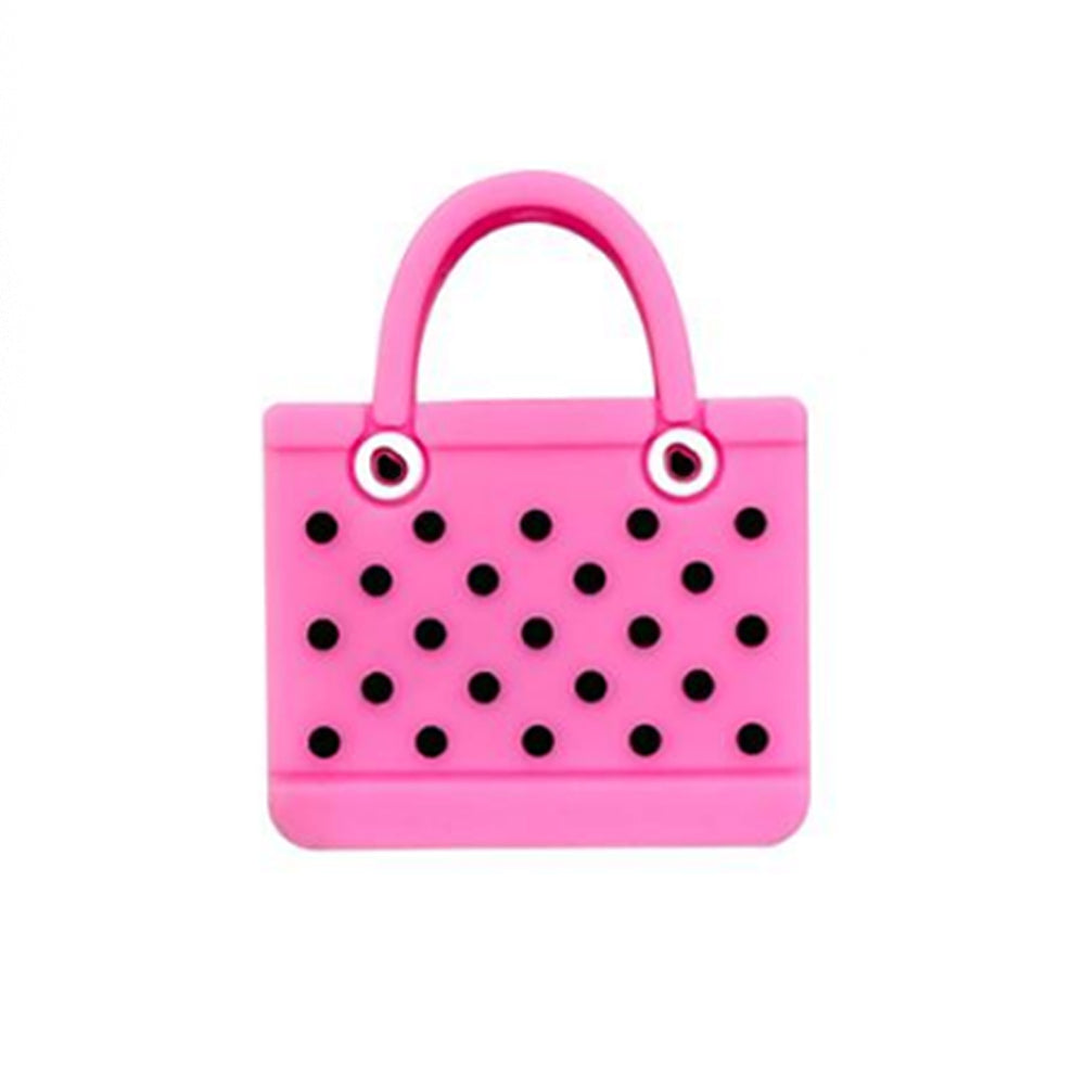 Solid Color Beach Bag Silicone Beads-10PCS