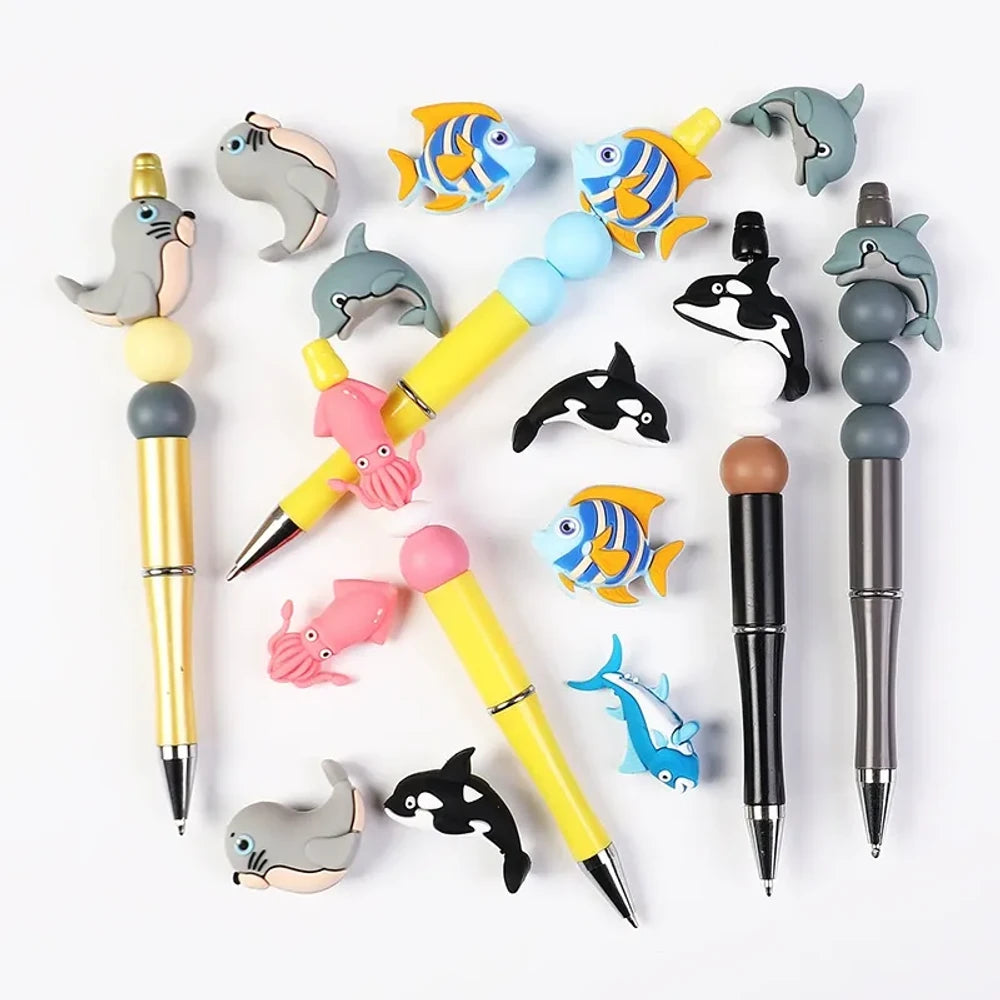 3D Marine Animals Silicone Focal Beads for DIY Pens Bracelet