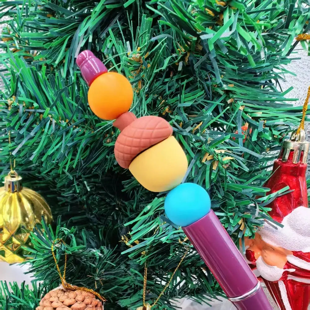 3D Acorn Silicone Focal Beads for DIY Pens Bracelet Keychains