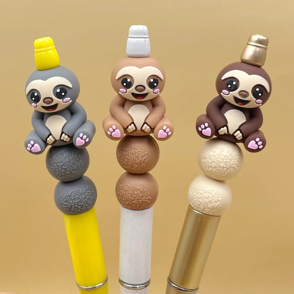 3D Animal Silicone Focal Beads for DIY Keychains Bracelet Pens