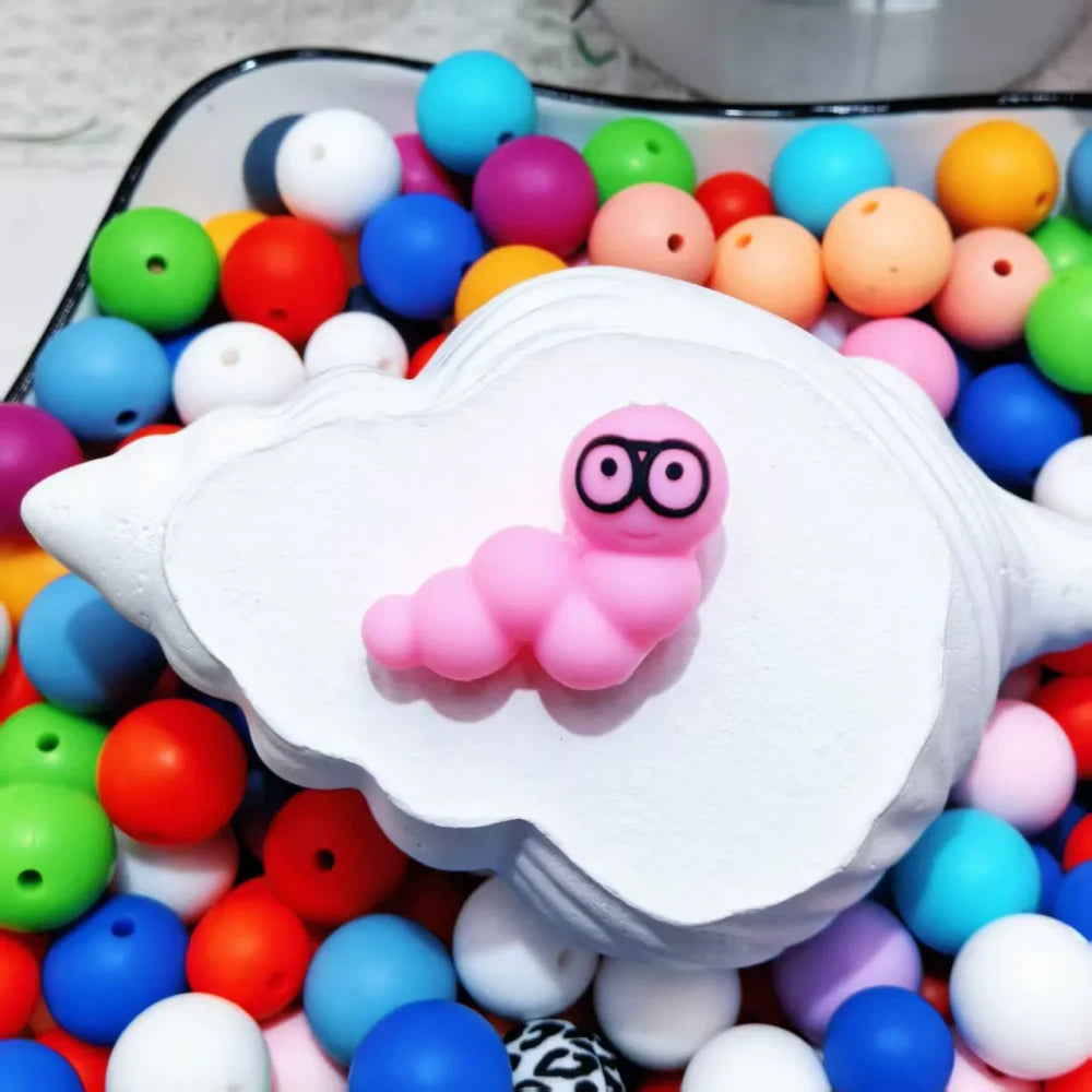 3D Animals Silicone Focal Beads for DIY Pens Keychains