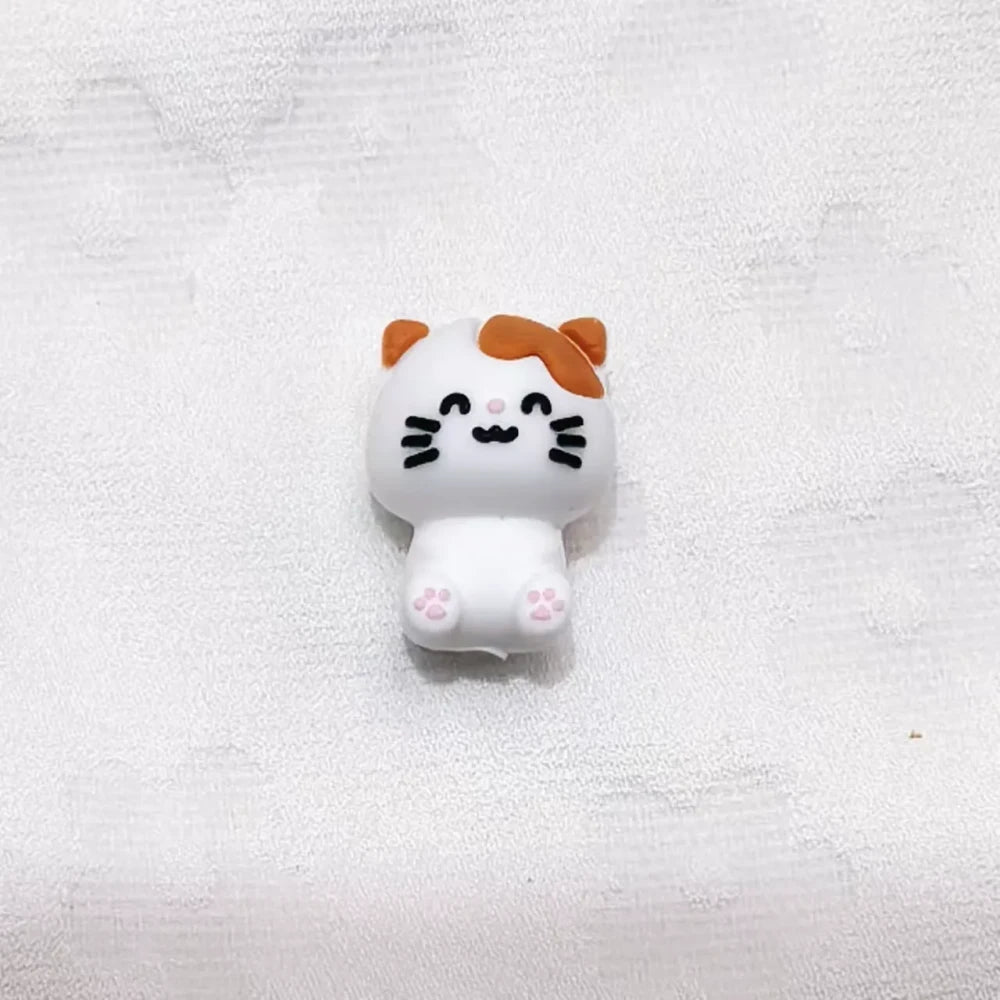 3D Animals Silicone Focal Beads for DIY Pens Keychains