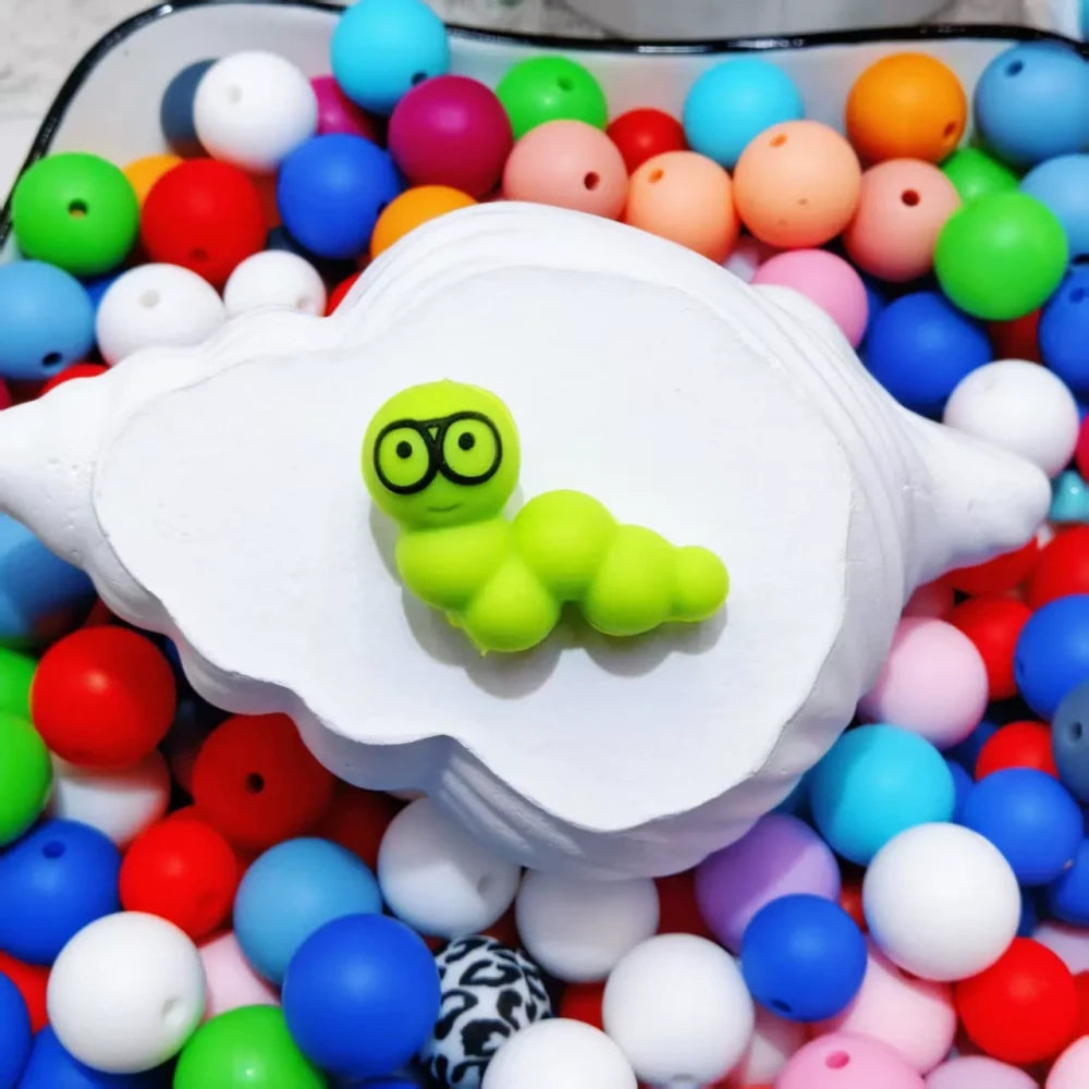 3D Animals Silicone Focal Beads for DIY Pens Keychains