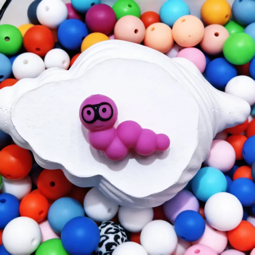 3D Animals Silicone Focal Beads for DIY Pens Keychains