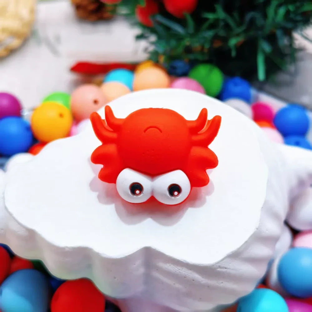 3D Animals Silicone Focal Beads for DIY Pens Keychains