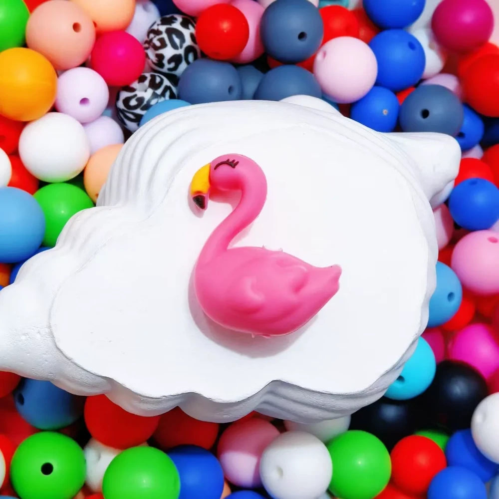 3D Animals Silicone Focal Beads for DIY Pens Keychains