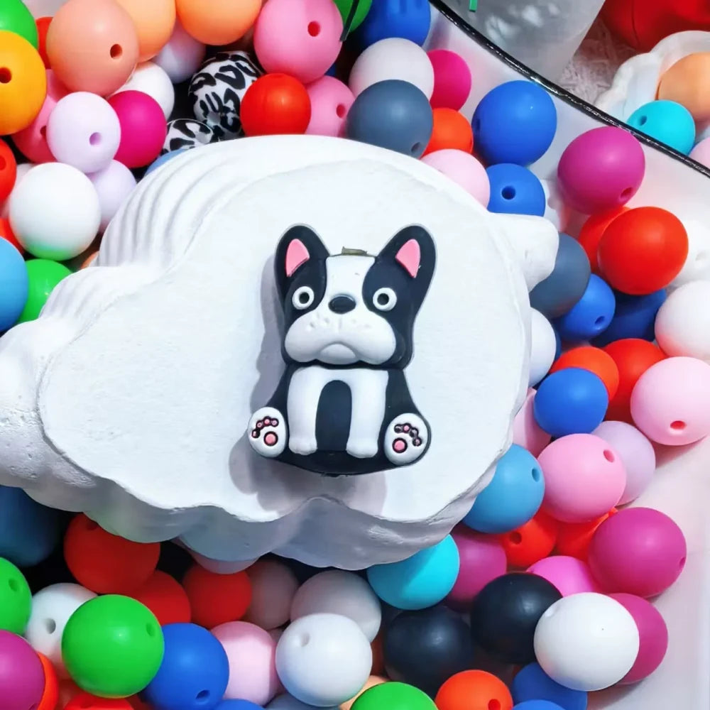 3D Animals Silicone Focal Beads for DIY Pens Keychains