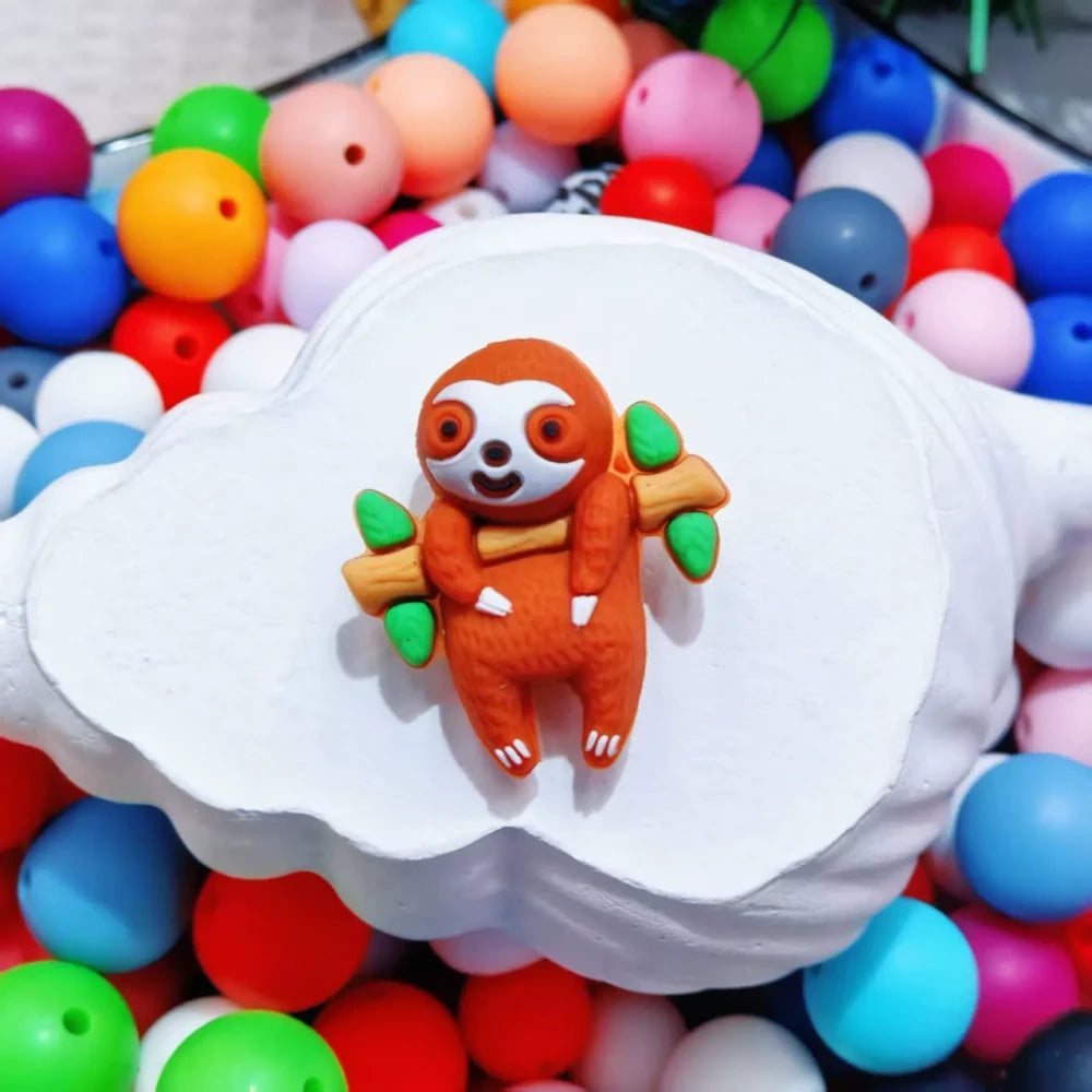 3D Animals Silicone Focal Beads for DIY Pens Keychains