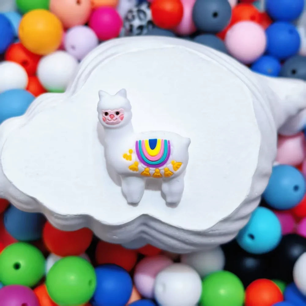 3D Animals Silicone Focal Beads for DIY Pens Keychains