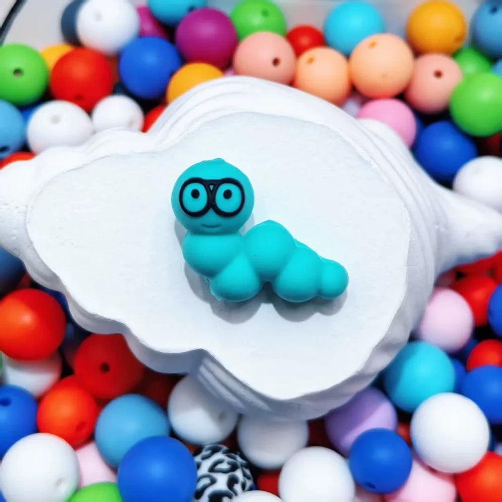 3D Animals Silicone Focal Beads for DIY Pens Keychains