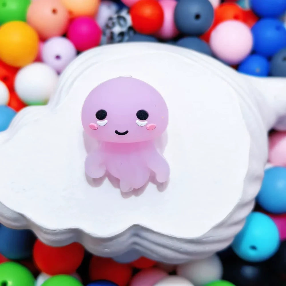 3D Animals Silicone Focal Beads for DIY Pens Keychains