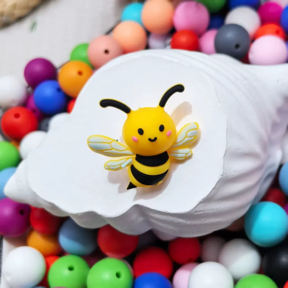 3D Animals Silicone Focal Beads for DIY Pens Keychains