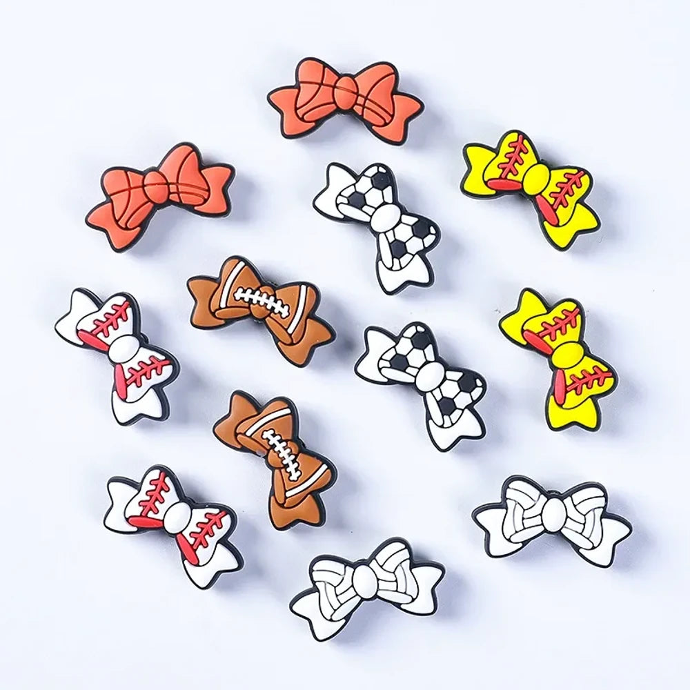 Flatback Bowtie Silicone Focal Beads for DIY Pens Bracelet