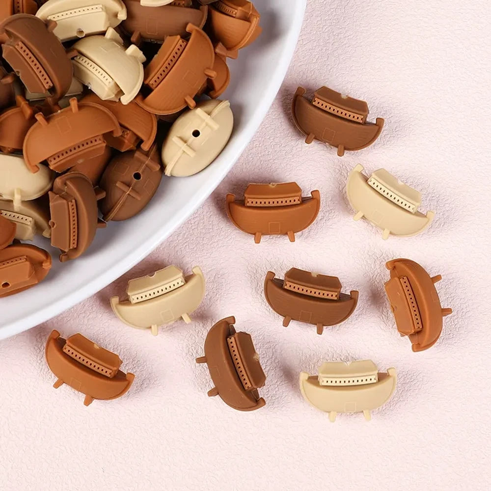 3D Boat Silicone Focal Beads for DIY Pens Keychains